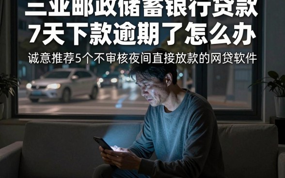 三亚邮政储蓄银行贷款7天下款逾期了怎么办,诚意推荐5个不审核夜间直接放款的网贷软件