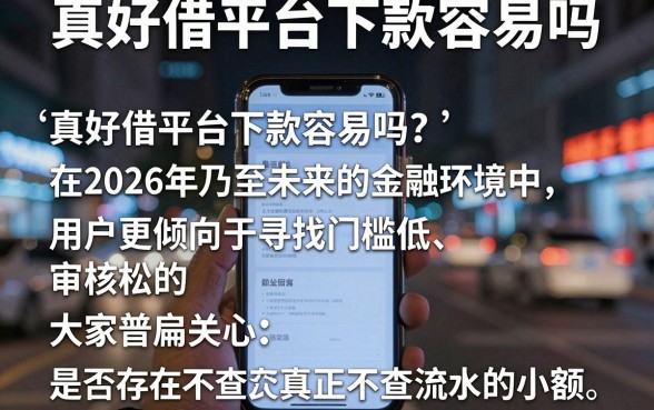 真好借平台下款容易吗，枚举五个不查流水的小额度贷款app