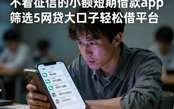 不看征信的小额短期借款app,筛选5个网贷大口子轻松借平台