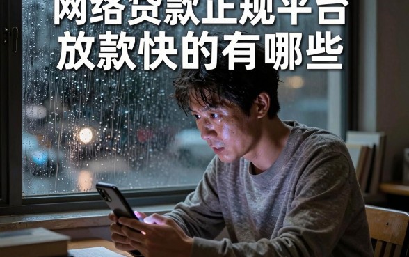 网络贷款正规平台放款快的有哪些,诚意推荐五个对征信宽松的网贷app