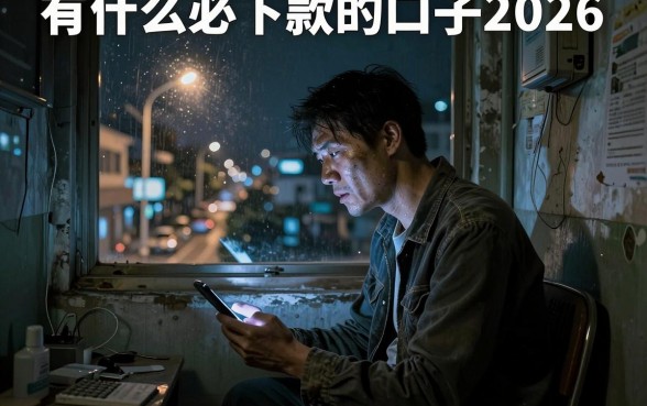 有什么必下款的口子2026,陈列五个闪电审批的平台