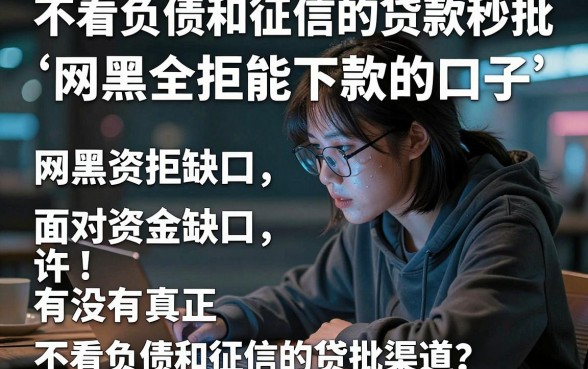 不看负债和征信的贷款秒批，归纳五个网黑全拒能下款的口子