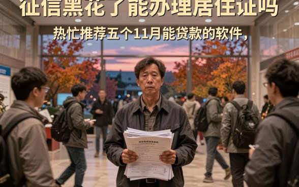 征信黑花了能办理居住证吗,热忱推荐五个11月能贷款的软件