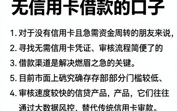无信用卡借款的口子，细致阐述五个无视黑白户秒过的网贷