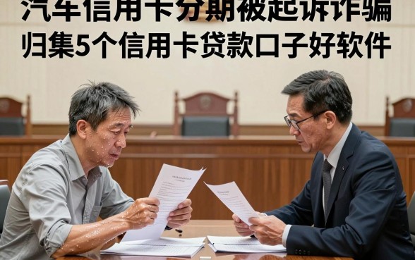 汽车信用卡分期被起诉诈骗,归集5个信用卡贷款口子好软件