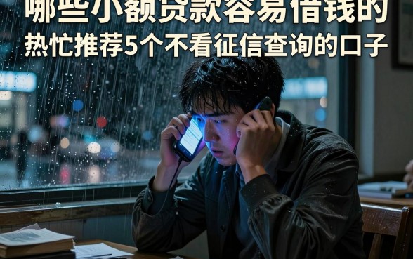 哪些小额贷款容易借钱的,热忱推荐5个不看征信查询的口子