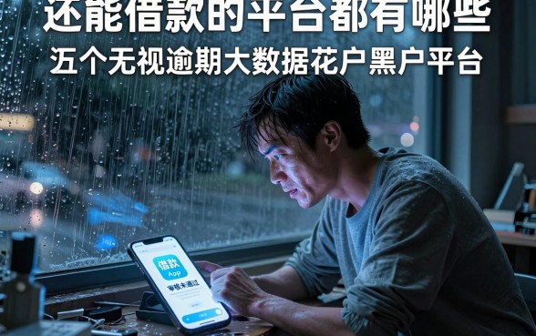 还能借款的平台都有哪些,汇总五个无视逾期大数据花户黑户平台