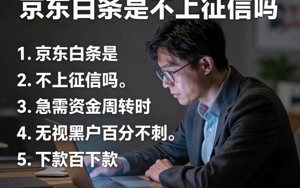 京东白条是不上征信吗,精选五个无视黑户百分百下款平台
