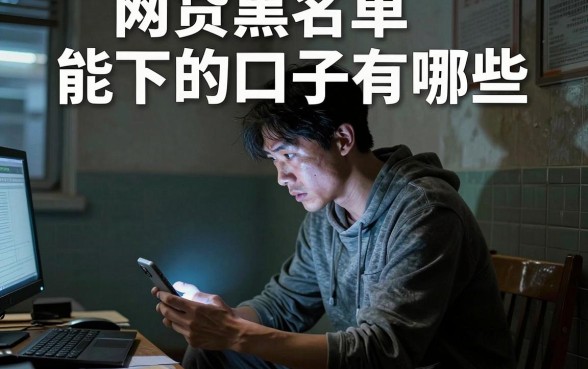 网贷黑名单能下的口子有哪些，归集五个征信花了能网贷的平台