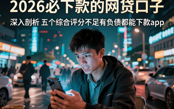 2026必下款的网贷口子,深入剖析五个综合评分不足有负债都能下款app