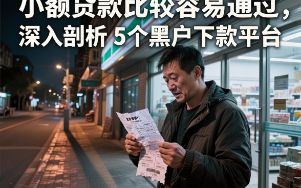 小额贷款比较容易通过,深入剖析5个黑户下款平台