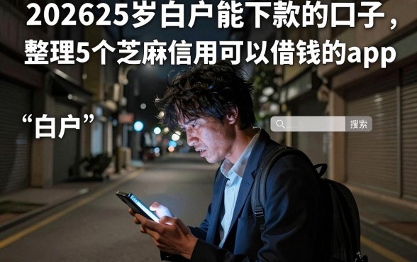 202625岁白户能下款的口子，整理5个芝麻信用可以借钱的app