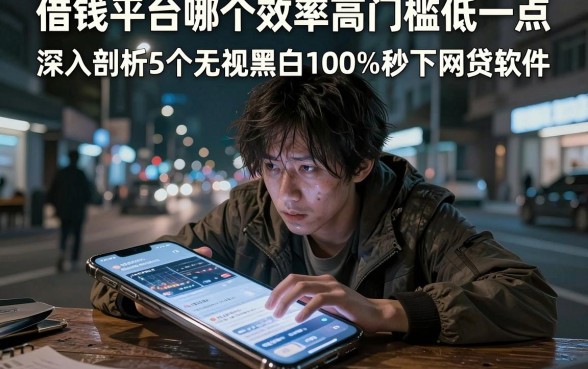 借钱平台哪个效率高门槛低一点,深入剖析5个无视黑白100%秒下网贷软件