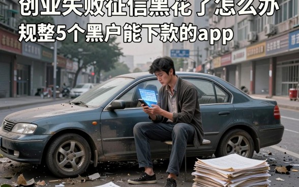 创业失败征信黑花了怎么办,规整5个黑户能下款的app