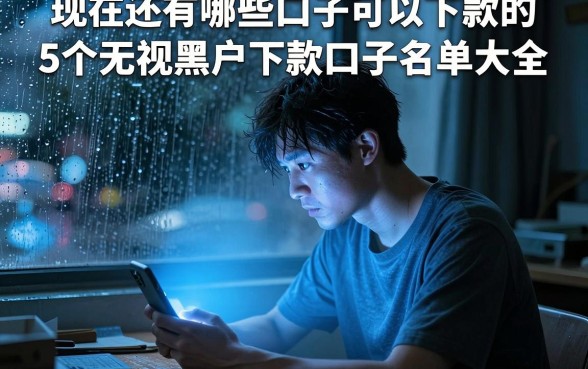现在还有哪些口子可以下款的,归纳5个无视黑户下款口子名单大全