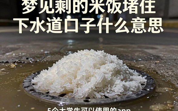 梦见剩的米饭堵住下水道口子什么意思,倾情分享5个大学生可以使用的app