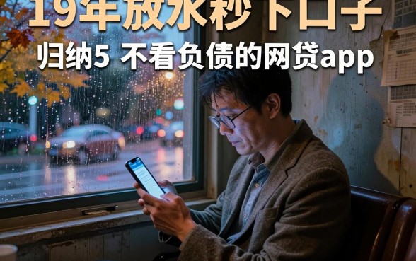 19年放水秒下口子,归纳5个不看负债的网贷app