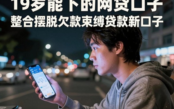 19岁能下的网贷口子，整合五个摆脱欠款束缚贷款新口子