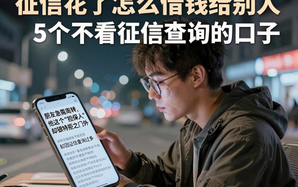征信花了怎么借钱给别人，揭秘5个不看征信查询的口子