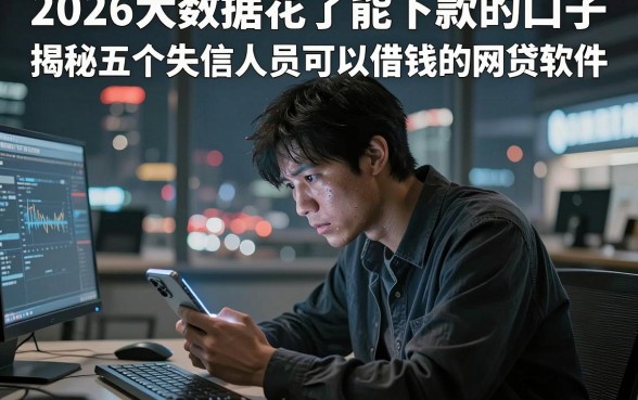 2026大数据花了能下款的口子,揭秘五个失信人员可以借钱的网贷软件