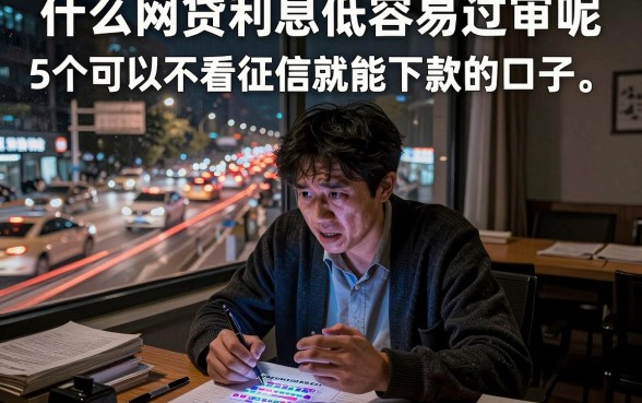 什么网贷利息低容易过审呢,整理5个可以不看征信就能下款的口子