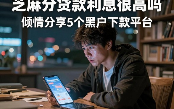 芝麻分贷款利息很高吗,倾情分享5个黑户下款平台