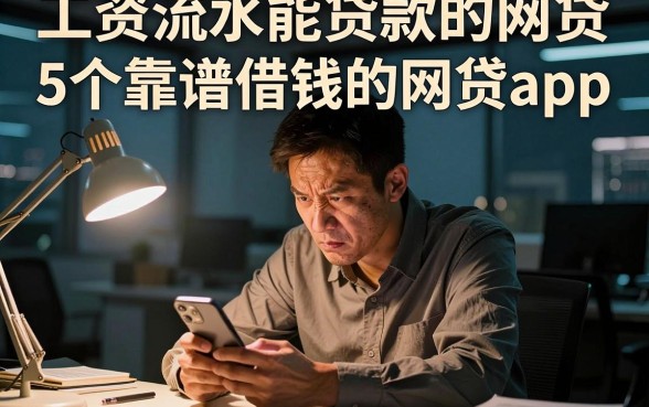 工资流水能贷款的网贷,揭秘5个靠谱借钱的网贷app