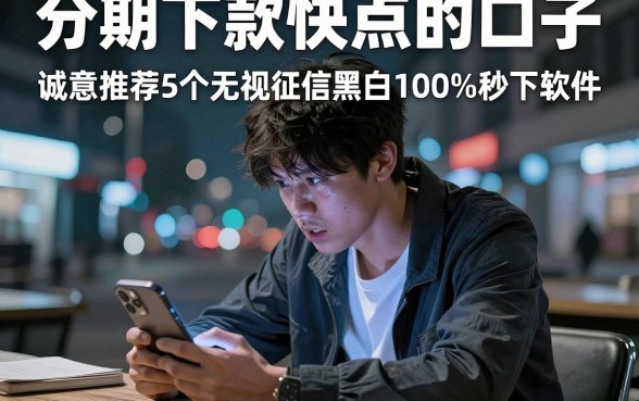 分期下款快点的口子，诚意推荐5个无视征信黑白100%秒下软件