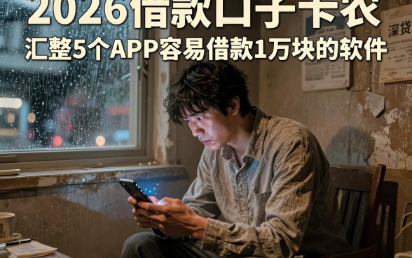 2026借款口子卡农，汇整5个APP容易借款1万块的软件