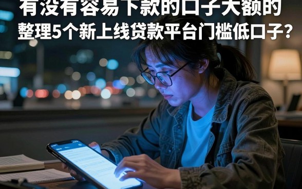 有没有容易下款的口子大额的,整理5个新上线贷款平台门槛低口子