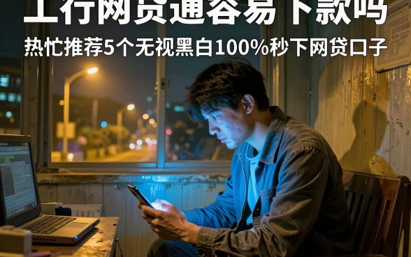 工行网贷通容易下款吗，热忱推荐5个无视黑白100%秒下网贷口子