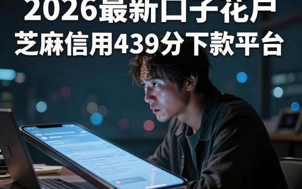 2026最新口子花户,归纳5个芝麻信用439分下款的平台