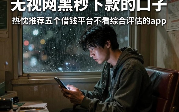 无视网黑秒下款的口子,热忱推荐五个借钱平台不看综合评估的app