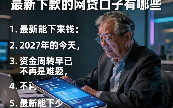 最新下款的网贷口子有哪些，概括五个最新能下来钱的软件