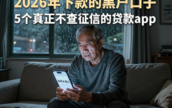 2026年下款的黑户口子,细致阐述5个真正不查征信的贷款app