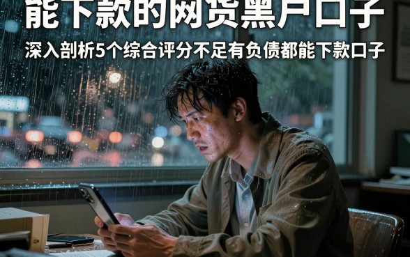 能下款的网货黑户口子,深入剖析5个综合评分不足有负债都能下款口子