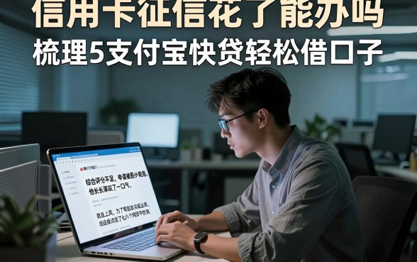信用卡征信花了能办吗,梳理5个支付宝快贷轻松借口子