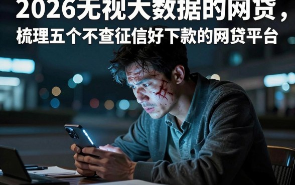 2026无视大数据的网贷,梳理五个不查征信好下款的网贷平台