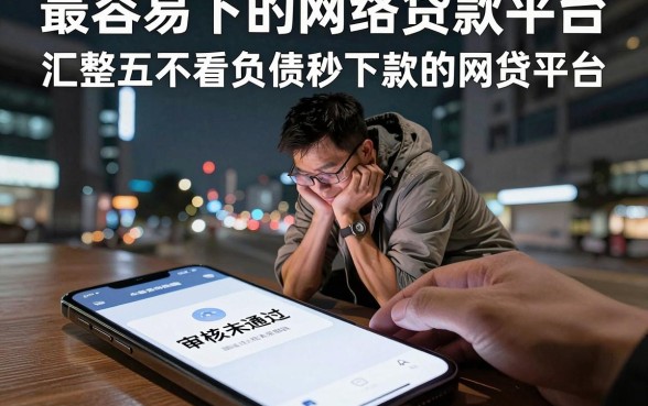最容易下的网络贷款平台,汇整五个不看负债秒下款的网贷平台