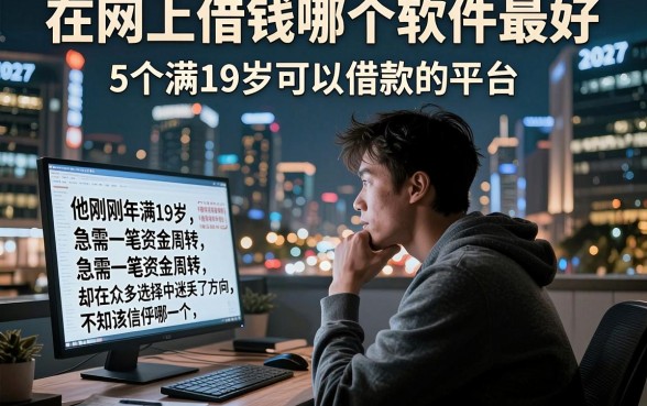 在网上借钱哪个软件最好，枚举5个满19岁可以借款的平台
