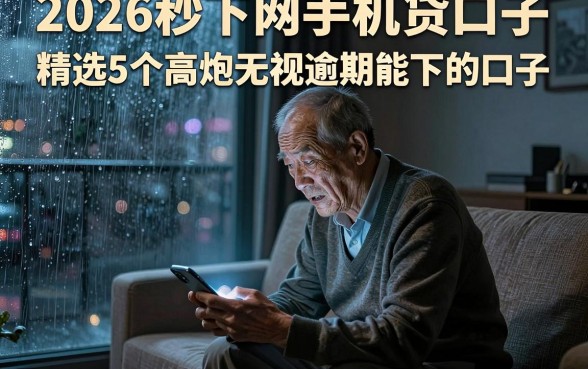 2026秒下网手机贷口子,精选5个高炮无视逾期能下的口子