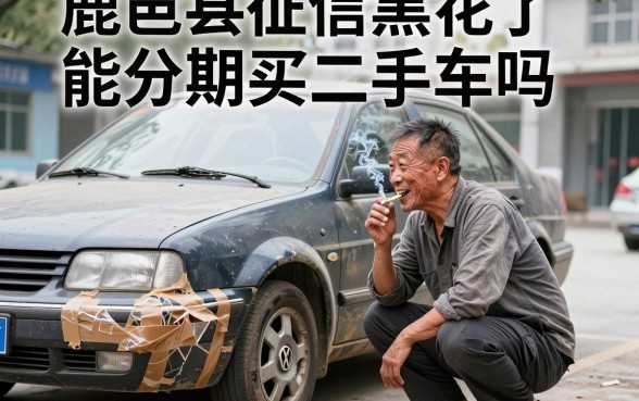 鹿邑县征信黑花了能分期买二手车吗，详尽说明五个比较好的小额贷款app