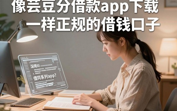像芸豆分借款app下载一样正规的借钱口子,遴选五个周周到贷款相同系列的app