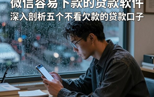 微信容易下款的贷款软件,深入剖析五个不看欠款的贷款口子