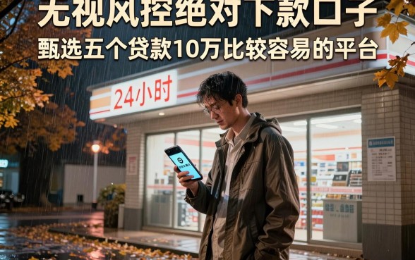 无视风控绝对下款口子,甄选五个贷款10万比较容易的平台