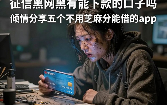 征信黑网黑有能下款的口子吗，倾情分享五个不用芝麻分能借的app