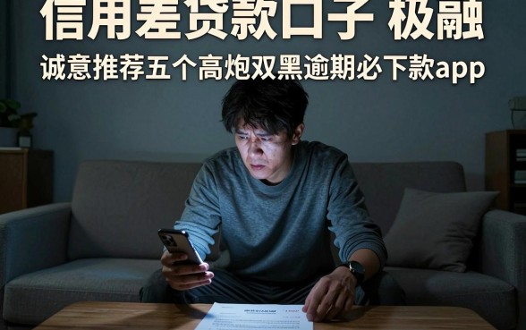 信用差贷款口子 极融，诚意推荐五个高炮双黑逾期必下款app