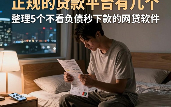 正规的贷款平台有几个，整理5个不看负债秒下款的网贷软件