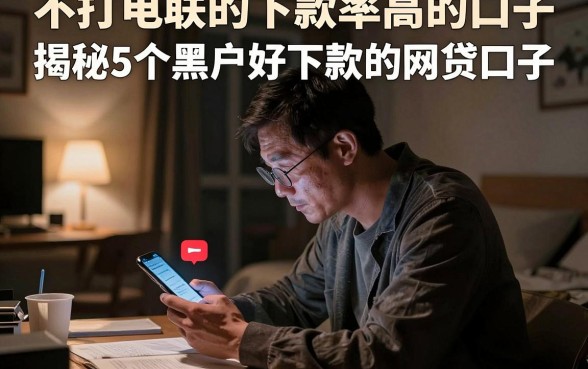 不打电联的下款率高的口子,揭秘5个黑户好下款的网贷口子