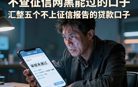 不查征信网黑能过的口子，汇整五个不上征信报告的贷款口子